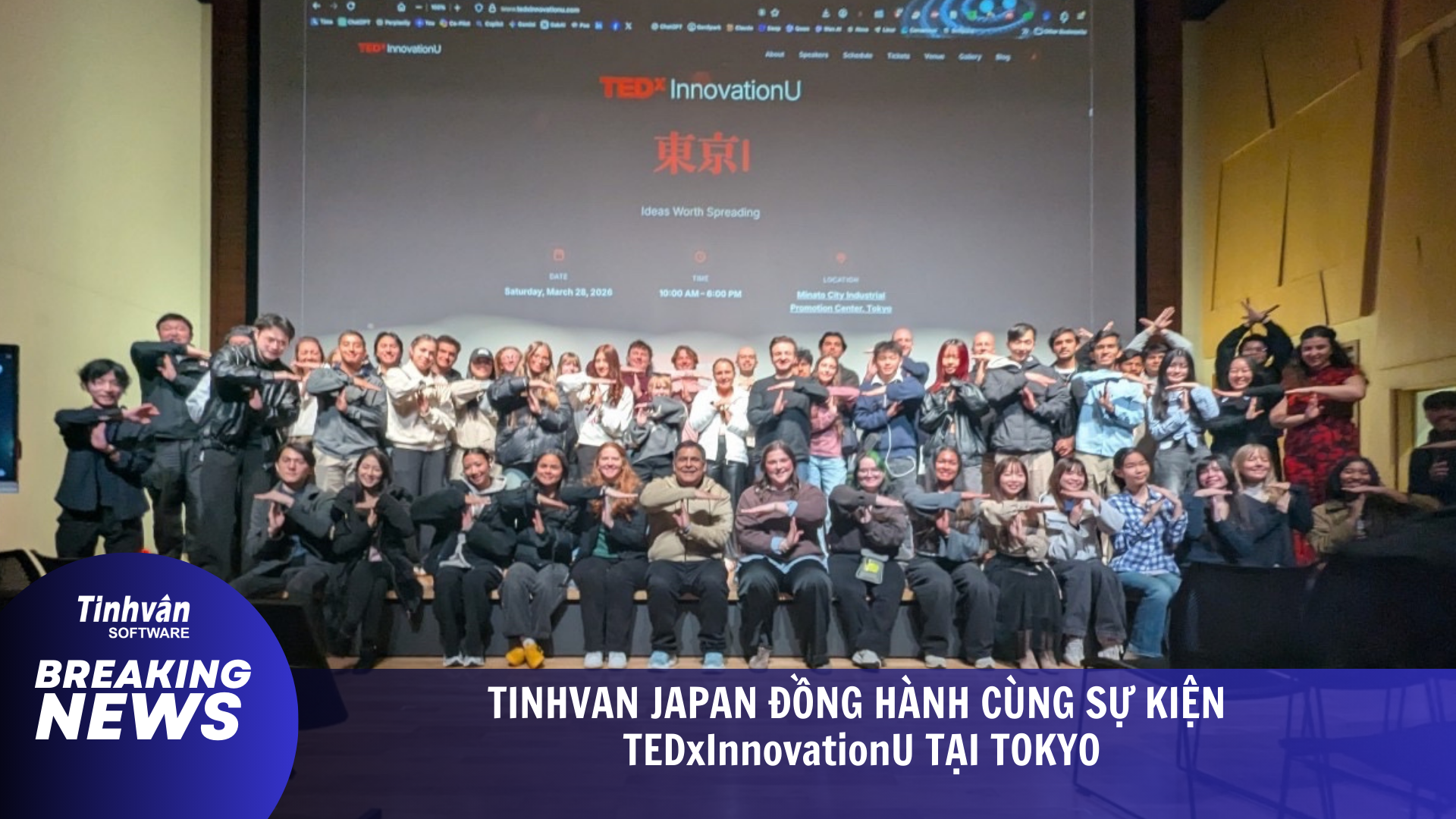 Tinhvan Japan Đồng Hành Cùng Sự Kiện  TEDxInnovationU Tại Tokyo